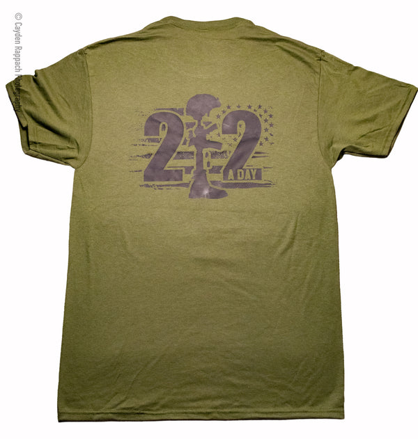 22 a day Tshirt Army Green