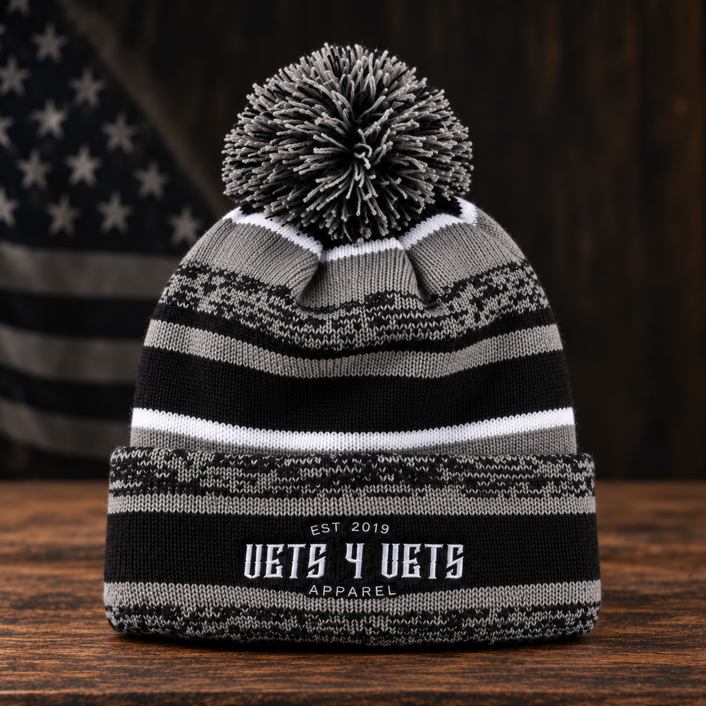 Vets 4 Vets New Era® Insulated Knit Pom Beanie
