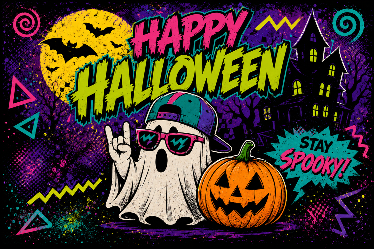 🎃 Happy Halloween Retro Ghosts