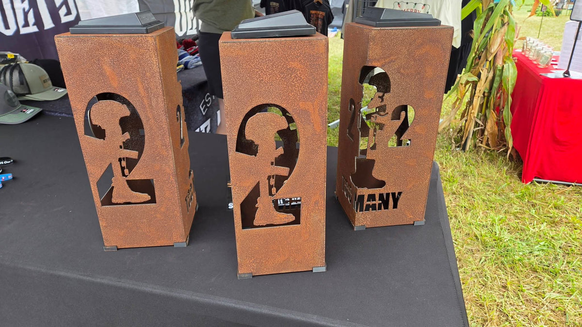Solar Veteran Suicide Awareness Memorial Light