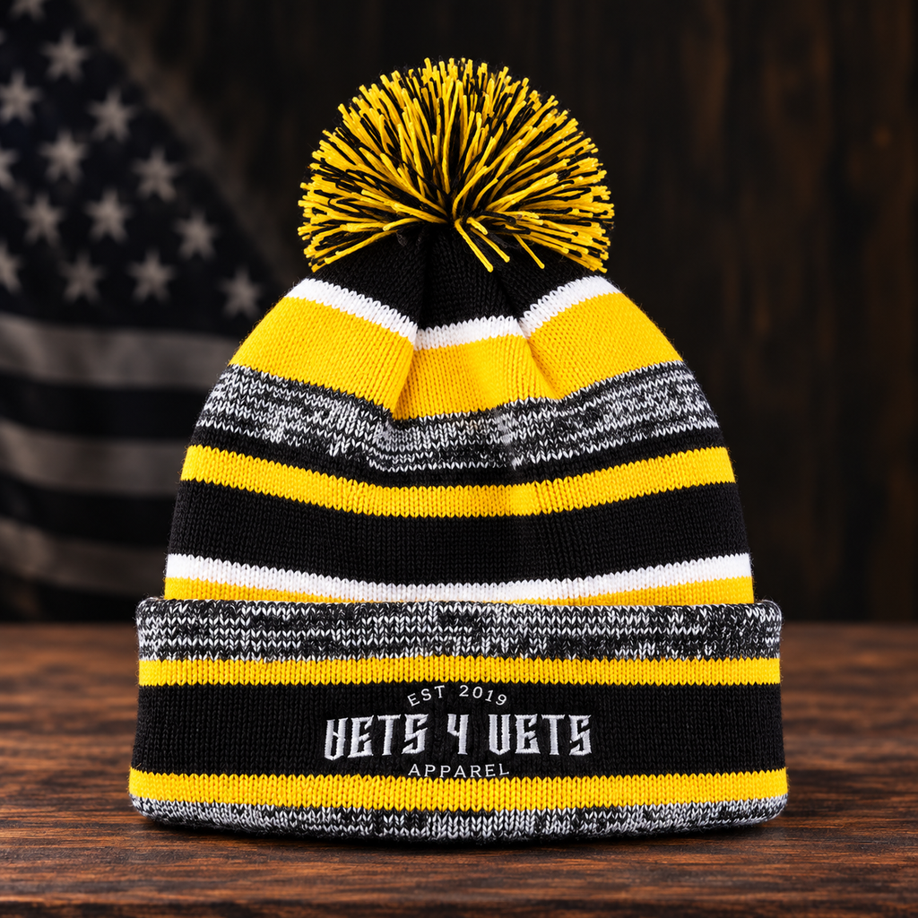 Vets 4 Vets New Era® Insulated Knit Pom Beanie