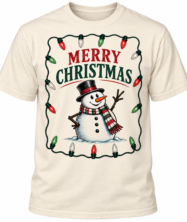 🎄 Merry Christmas Snowman Tee